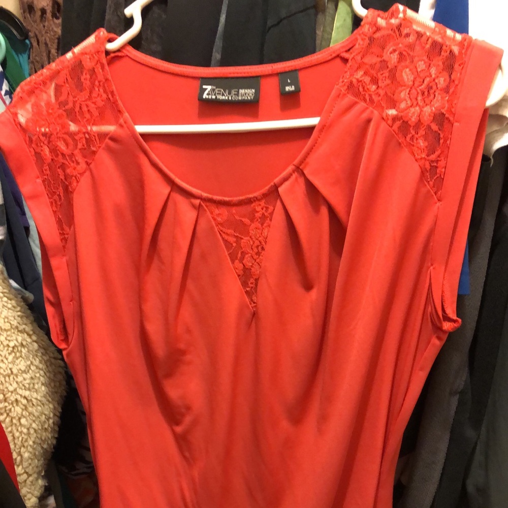 Blouse. NewYork&Company. Size L. Reddish color